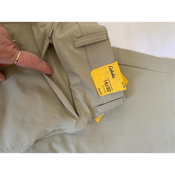 Cabela’s Womens Triune Convertible Pants Size 16 32 Length Sandy River UPF 50 - Picture 6 of 12